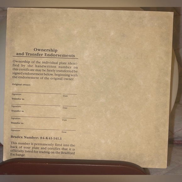 Thomas Kinkade xmas Plate 8” Knowles Numbered Magic Of Christmas 1st Issue - Picture 6 of 6